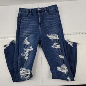 American Eagle curvy super hi-rise jegging‎ dream jeans 6 reg blue 5126
